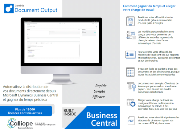 Infographie Continia – Document Output